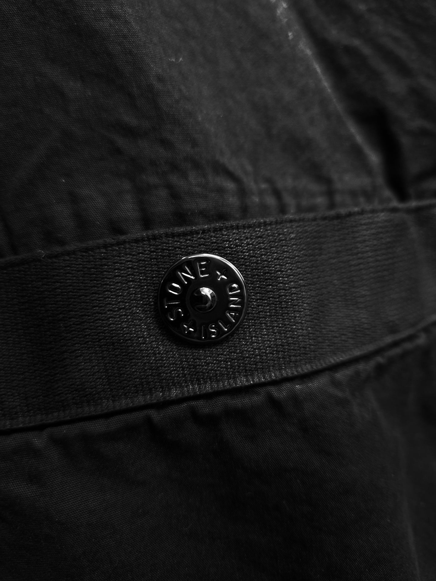 Stone Island Cotton Canvas Shirt - Black