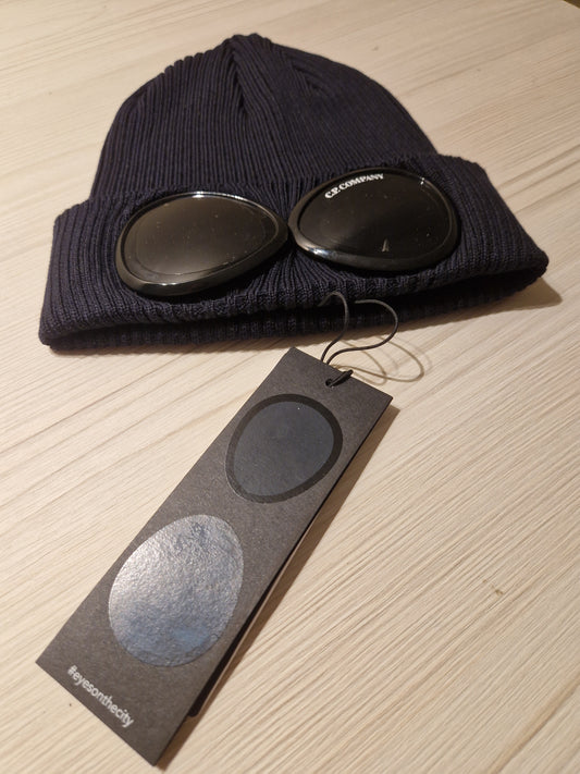 C.P. Company Goggle Beanie - Navy Blue