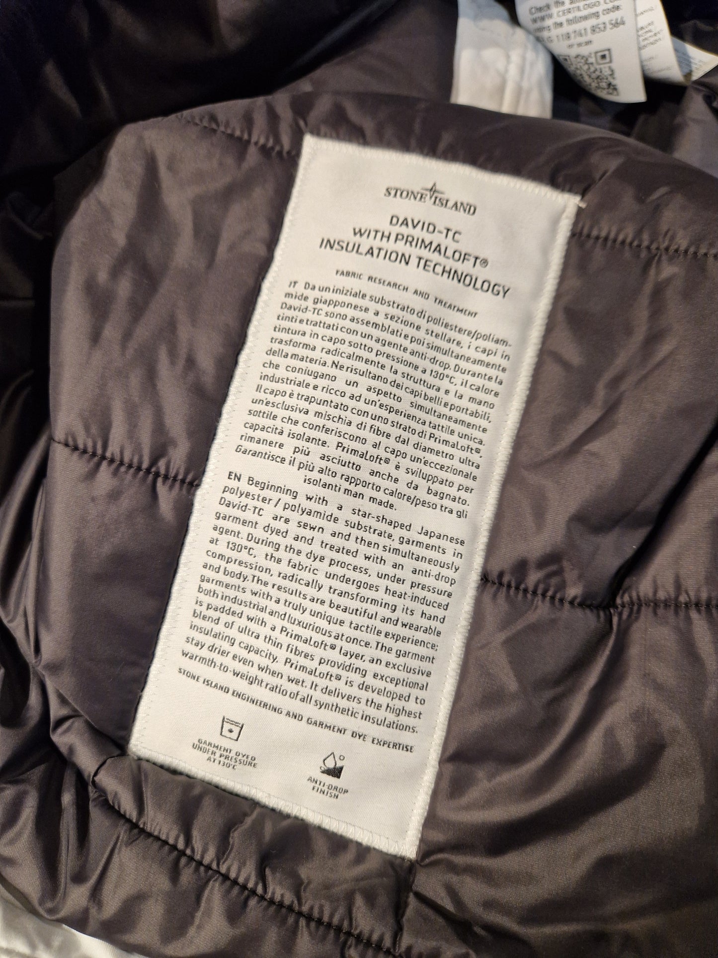Stone Island David-TC Primaloft Hooded Smock - Ice