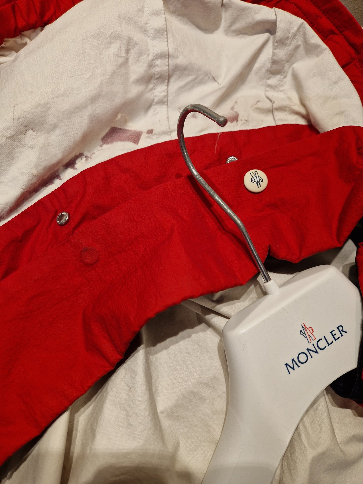 Moncler Lightweight Hooded Jacket - Red