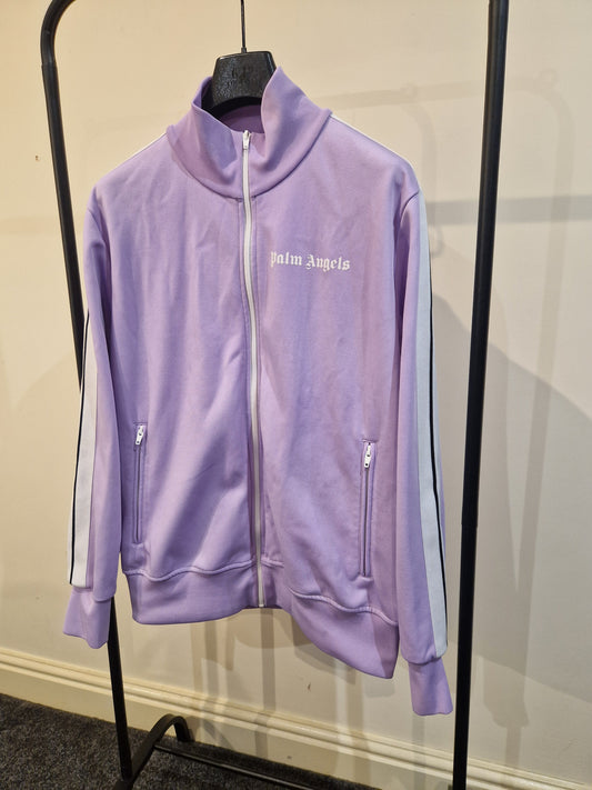 Palm Angels Zip-Through Track Jacket - Lilac