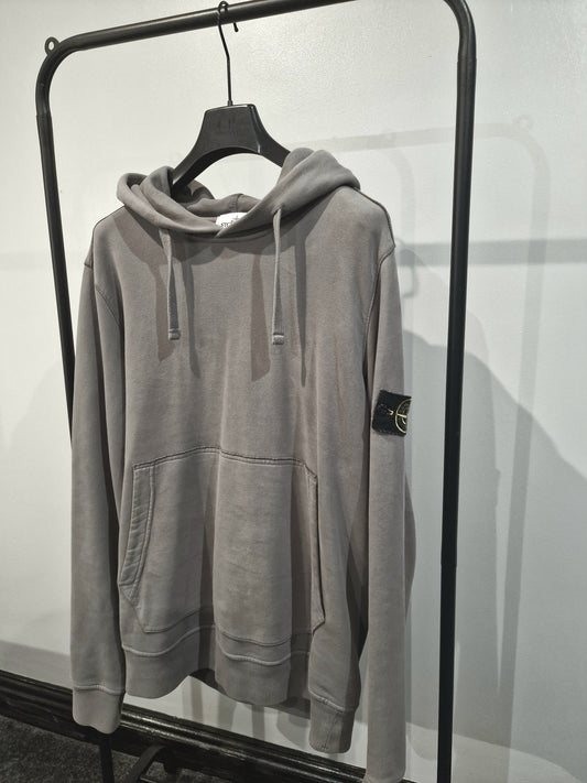 Stone Island Overhead Hooded Sweatshirt - Olive Green