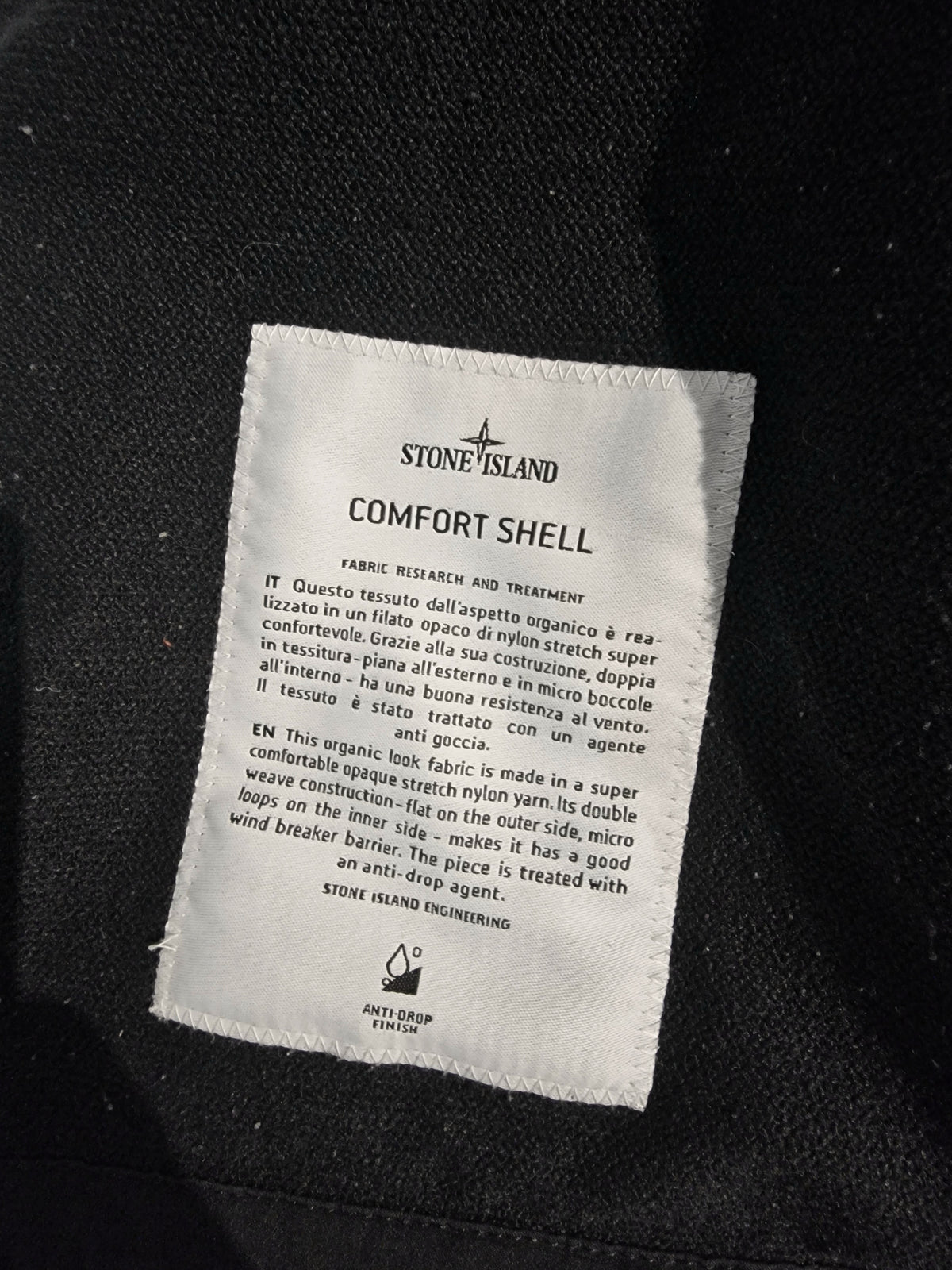 Stone Island Comfort Shell Jacket - Navy Blue