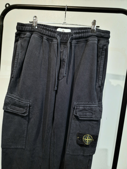 Stone Island Fleece Jogging Bottoms - Navy Blue