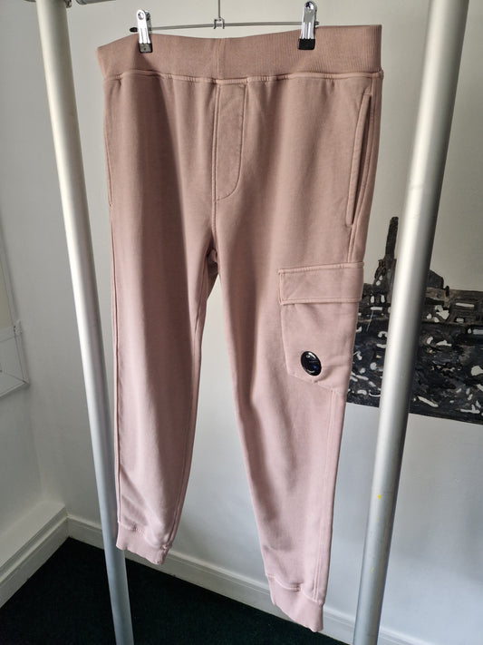 C.P. Company Garment Dyed Sweat Pants - Salmon Pink