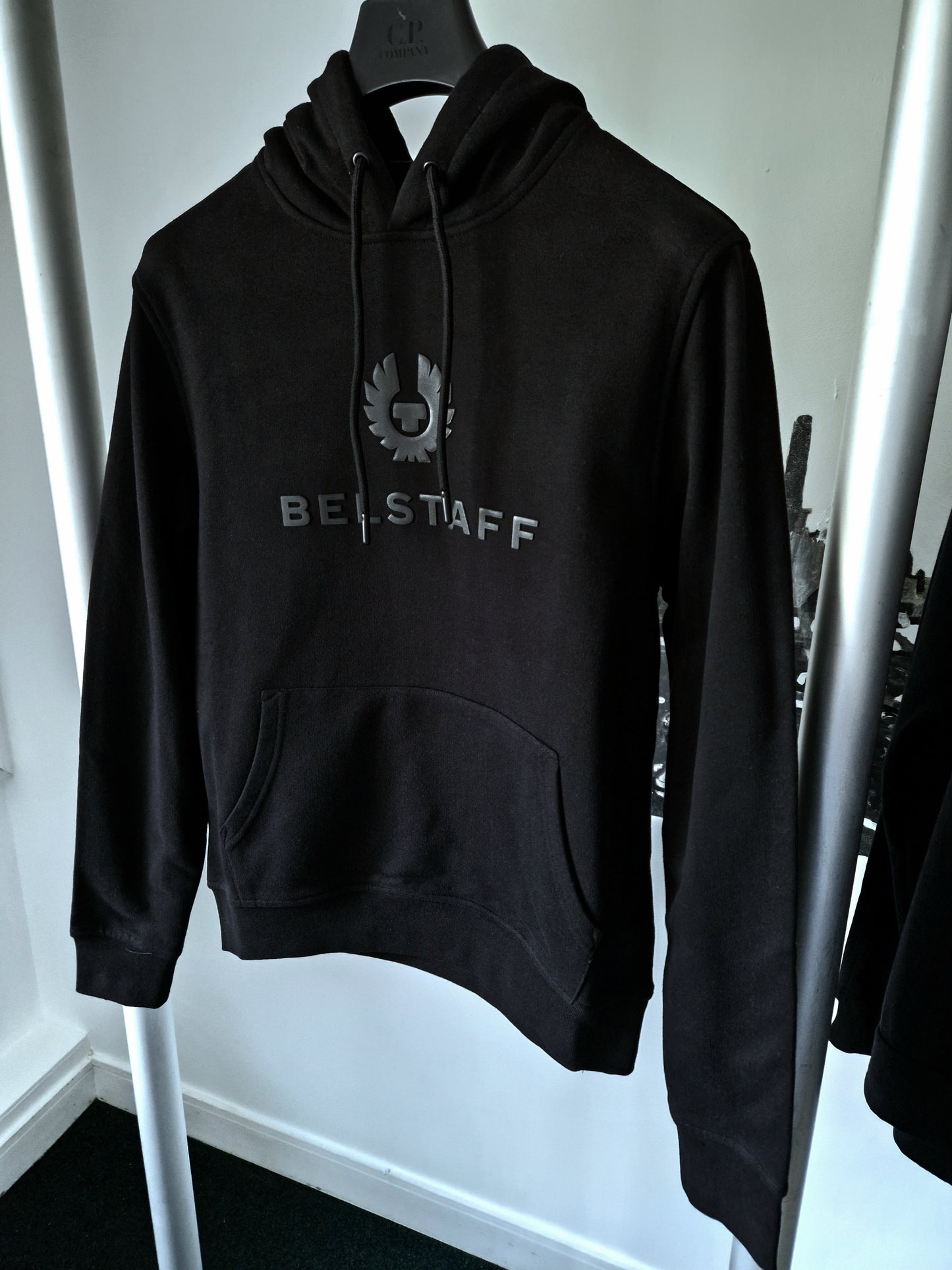 Belstaff Signature Logo Hooded Sweatshirt - Black