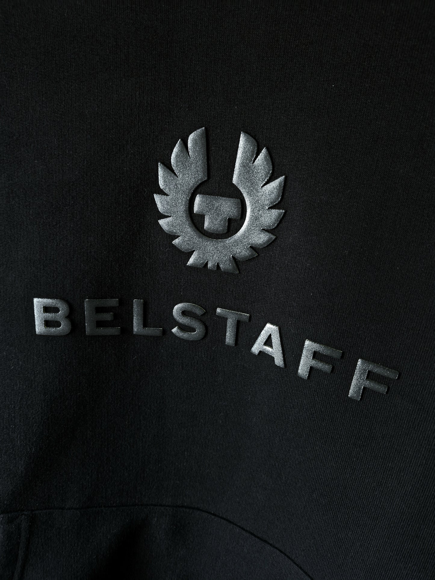 Belstaff Signature Logo Hooded Sweatshirt - Black