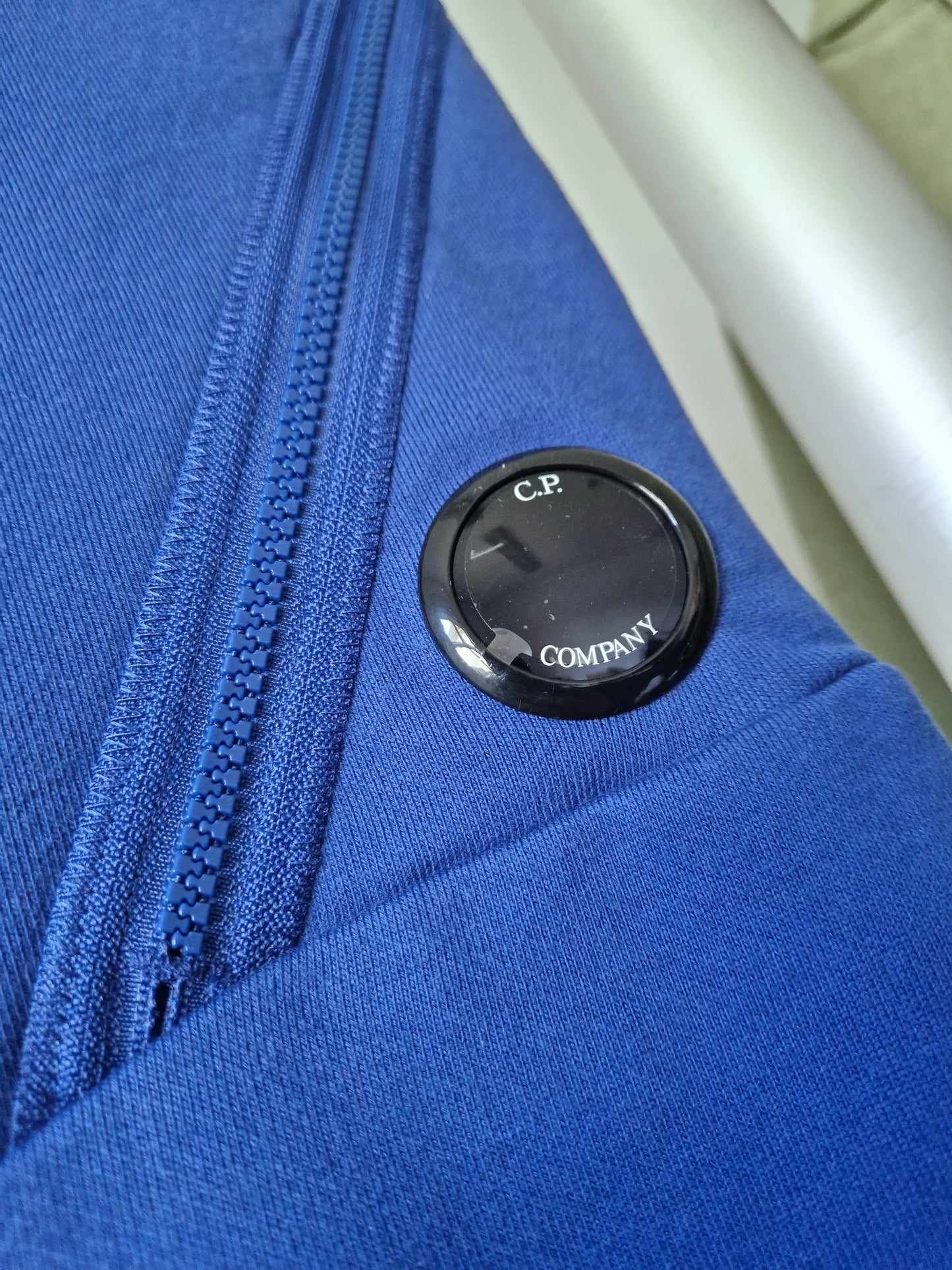 C.P. Company Diagonal Fleece Joggers - Royal Blue