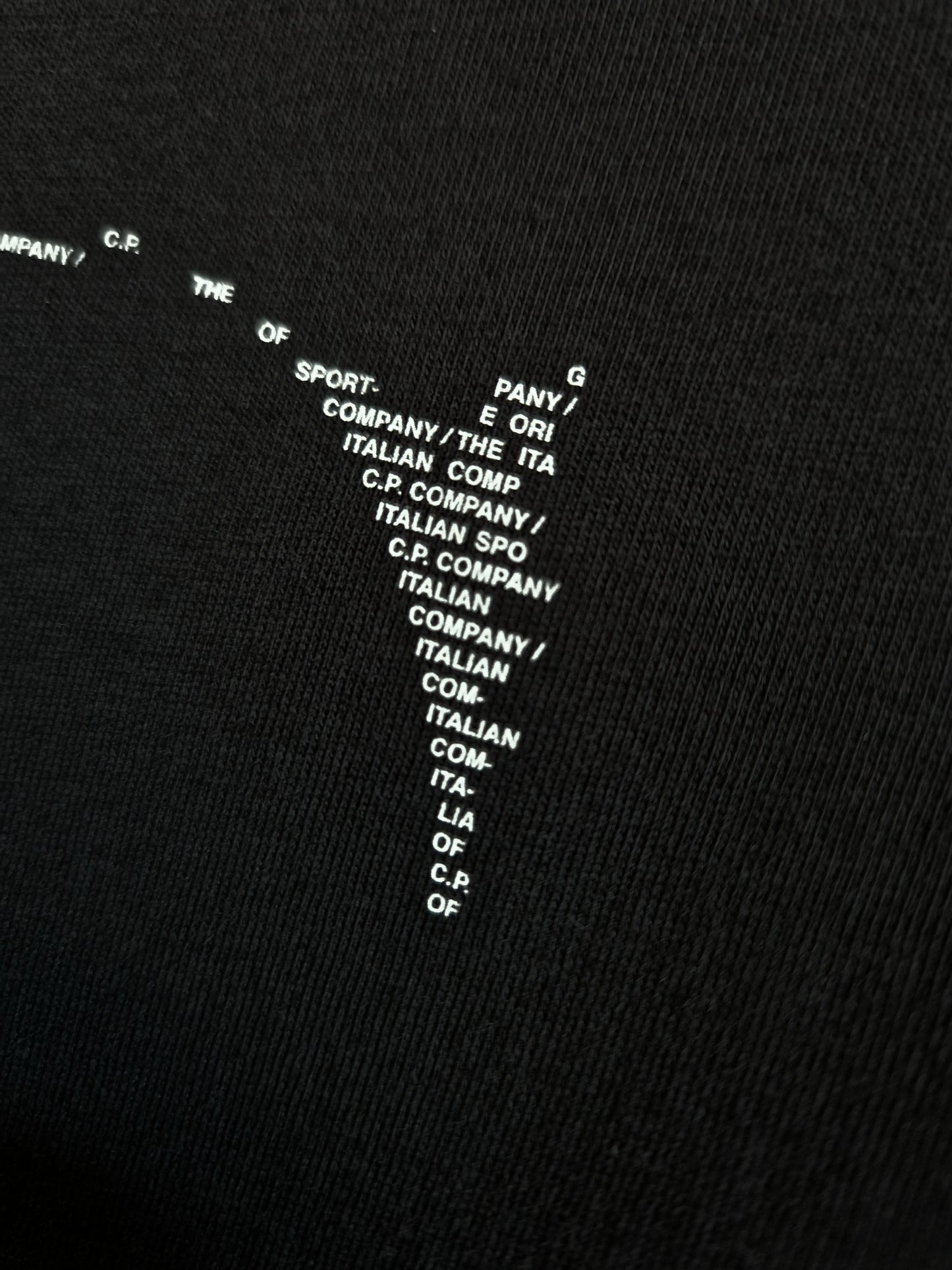 C.P. Company Large Spell Out Logo T-Shirt - Black