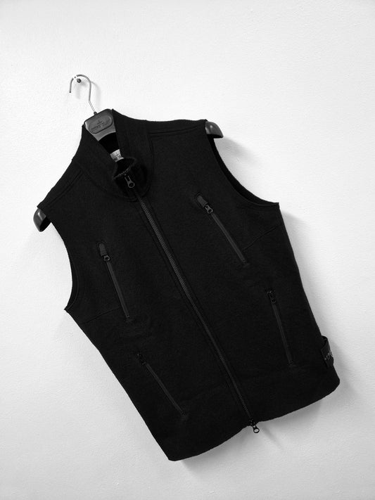 Stone Island Fleece Gilet - Black