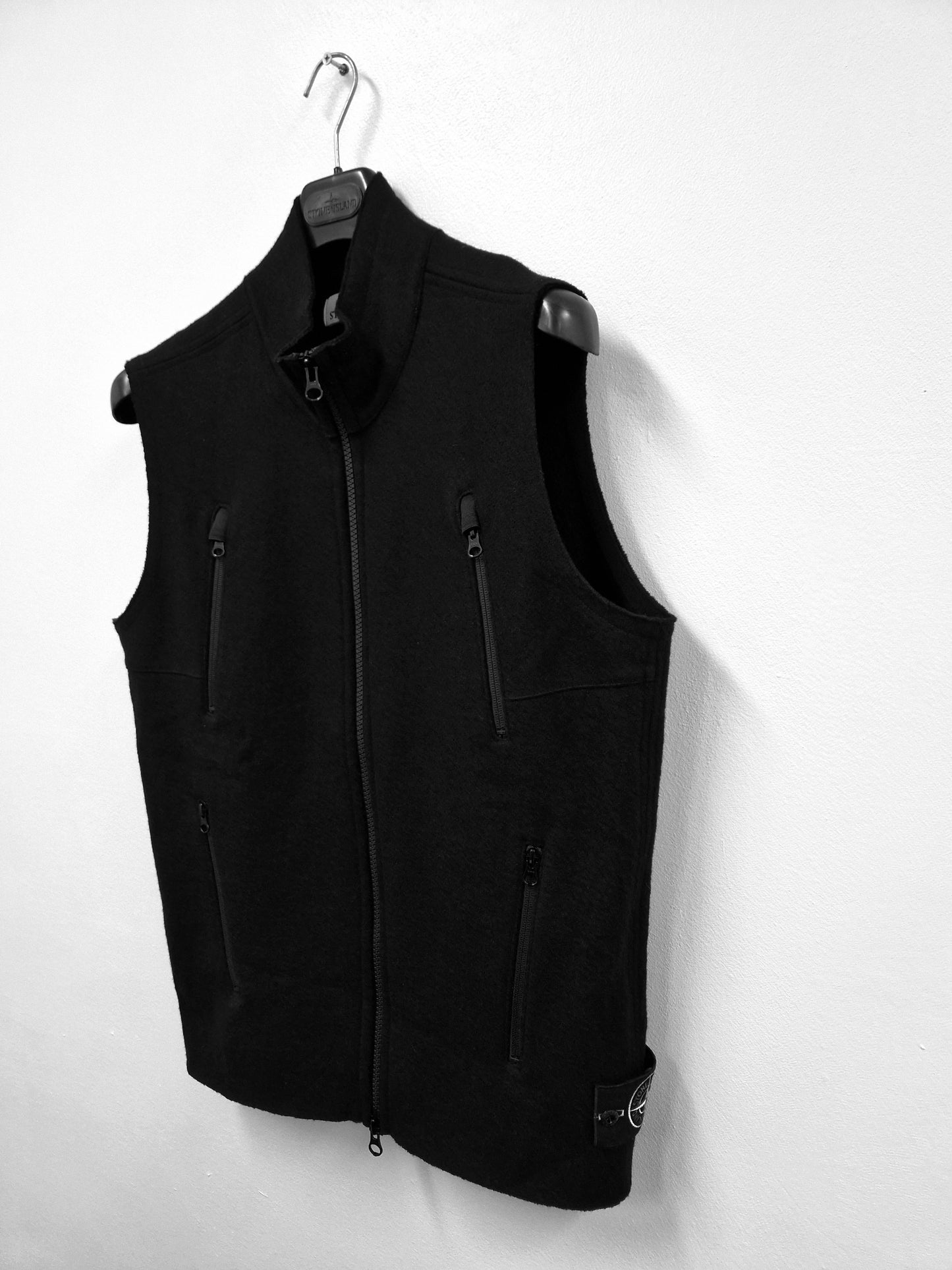 Stone Island Fleece Gilet - Black