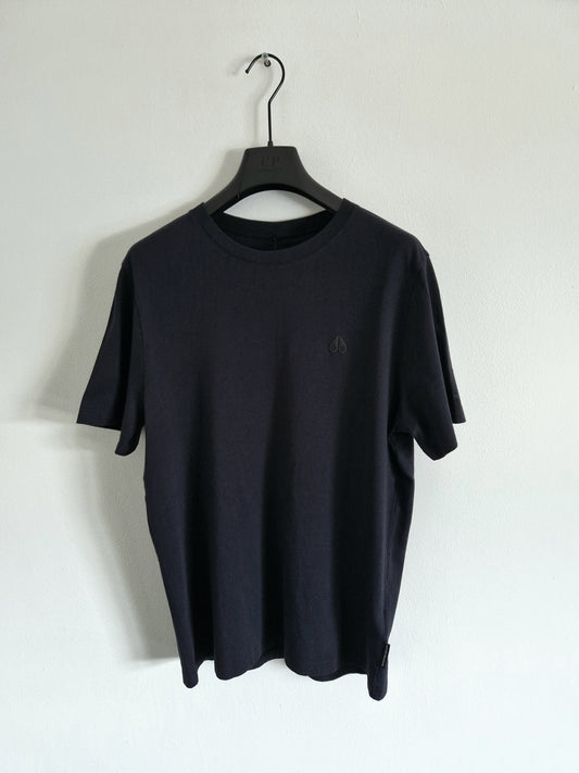 Moose Knuckles Satellite Logo T-Shirt - Navy Blue