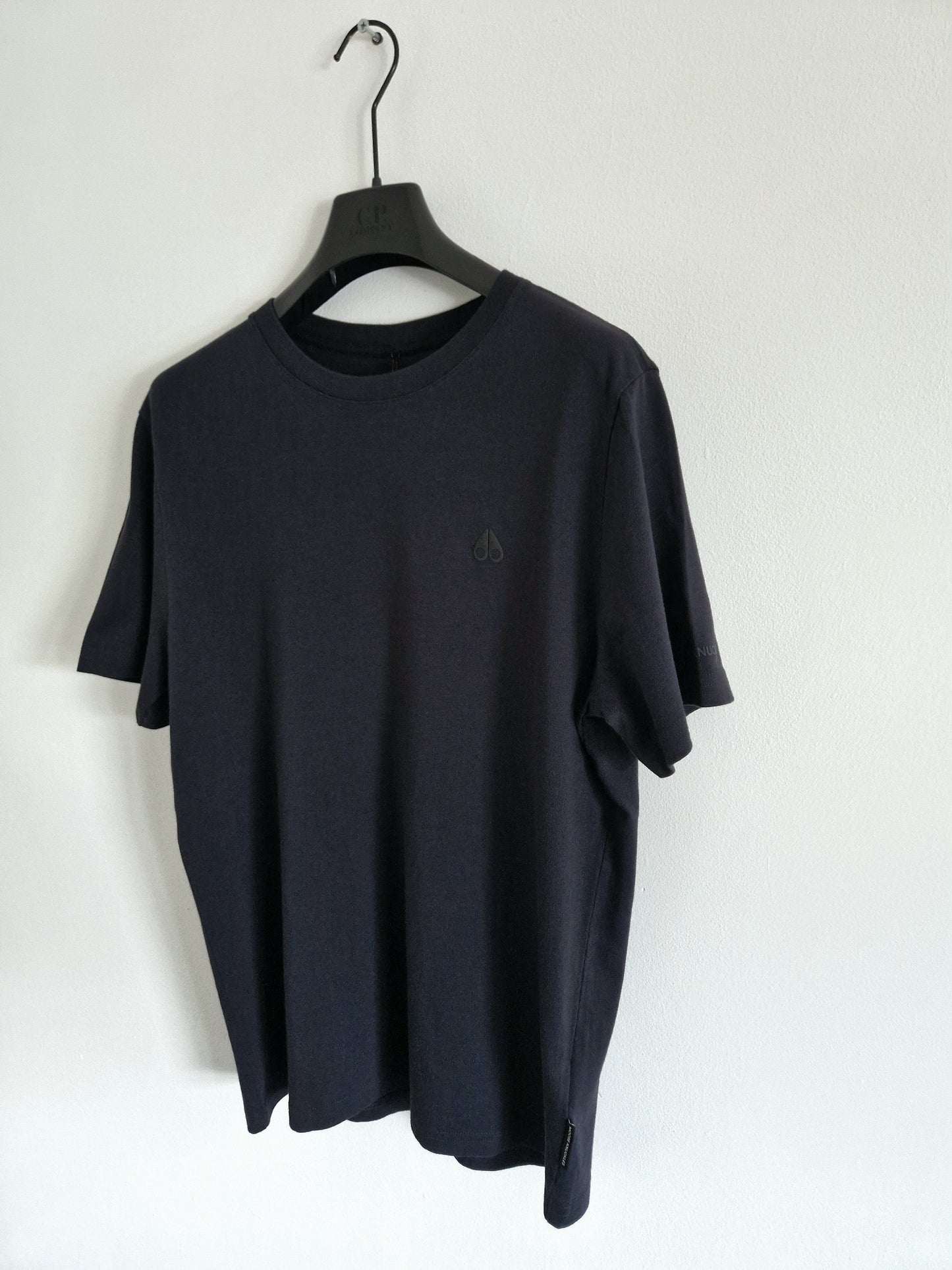 Moose Knuckles Satellite Logo T-Shirt - Navy Blue