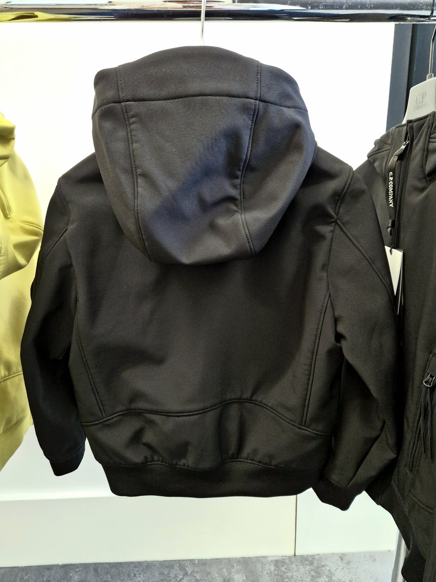 C.P. Company Junior Soft Shell Hooded Jacket - Black