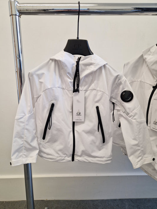 C.P. Company Junior Pro-Tek Hooded Jacket - White