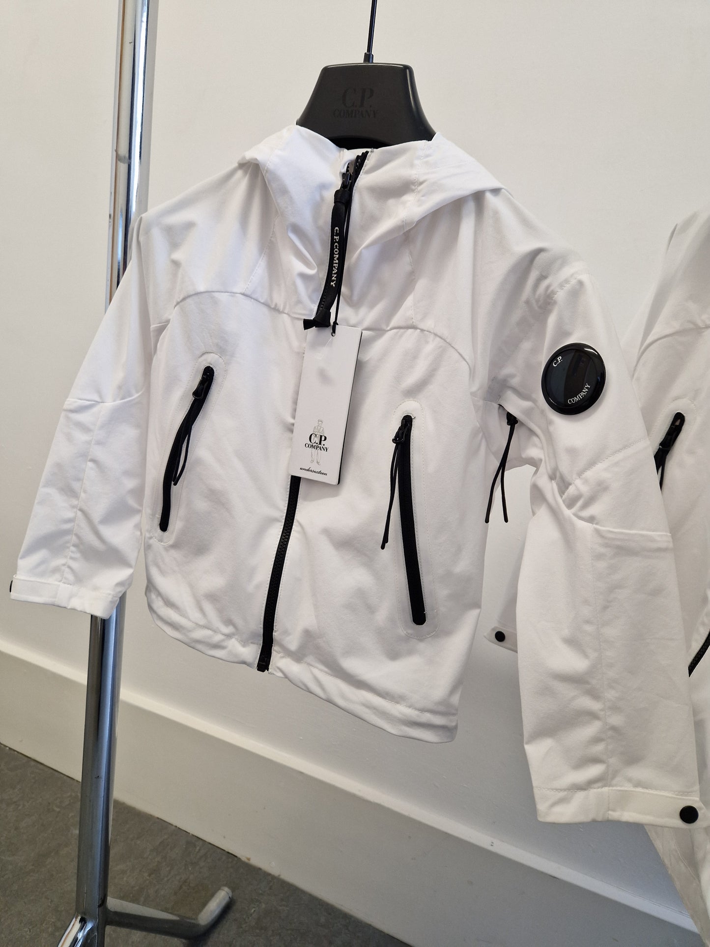 C.P. Company Junior Pro-Tek Hooded Jacket - White