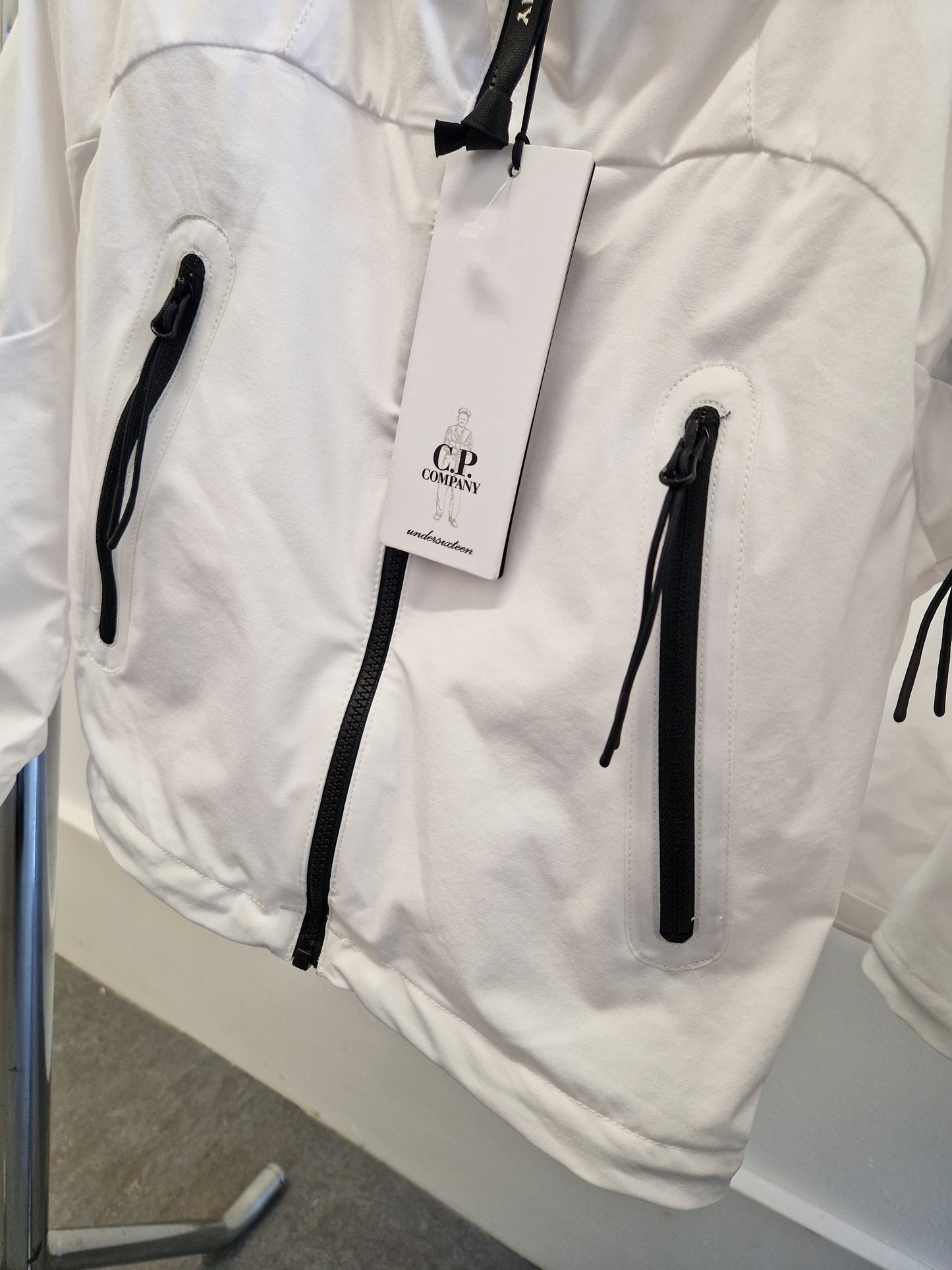 C.P. Company Junior Pro-Tek Hooded Jacket - White