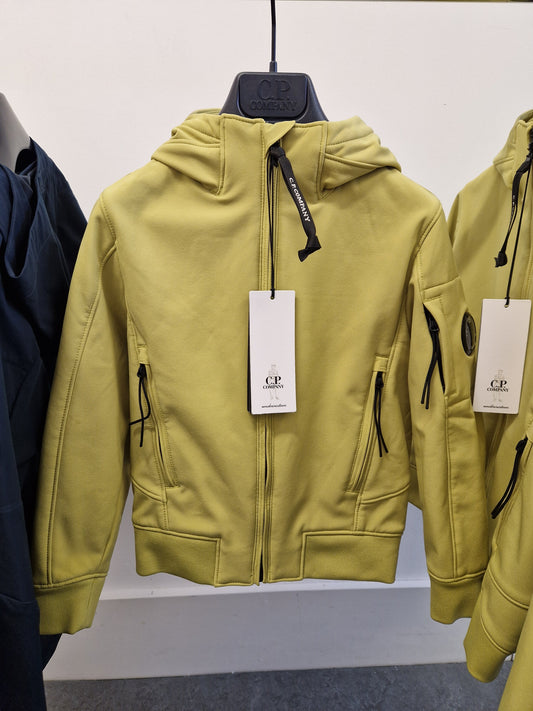 C.P. Company Junior Soft Shell Hooded Jacket - Golden Palm
