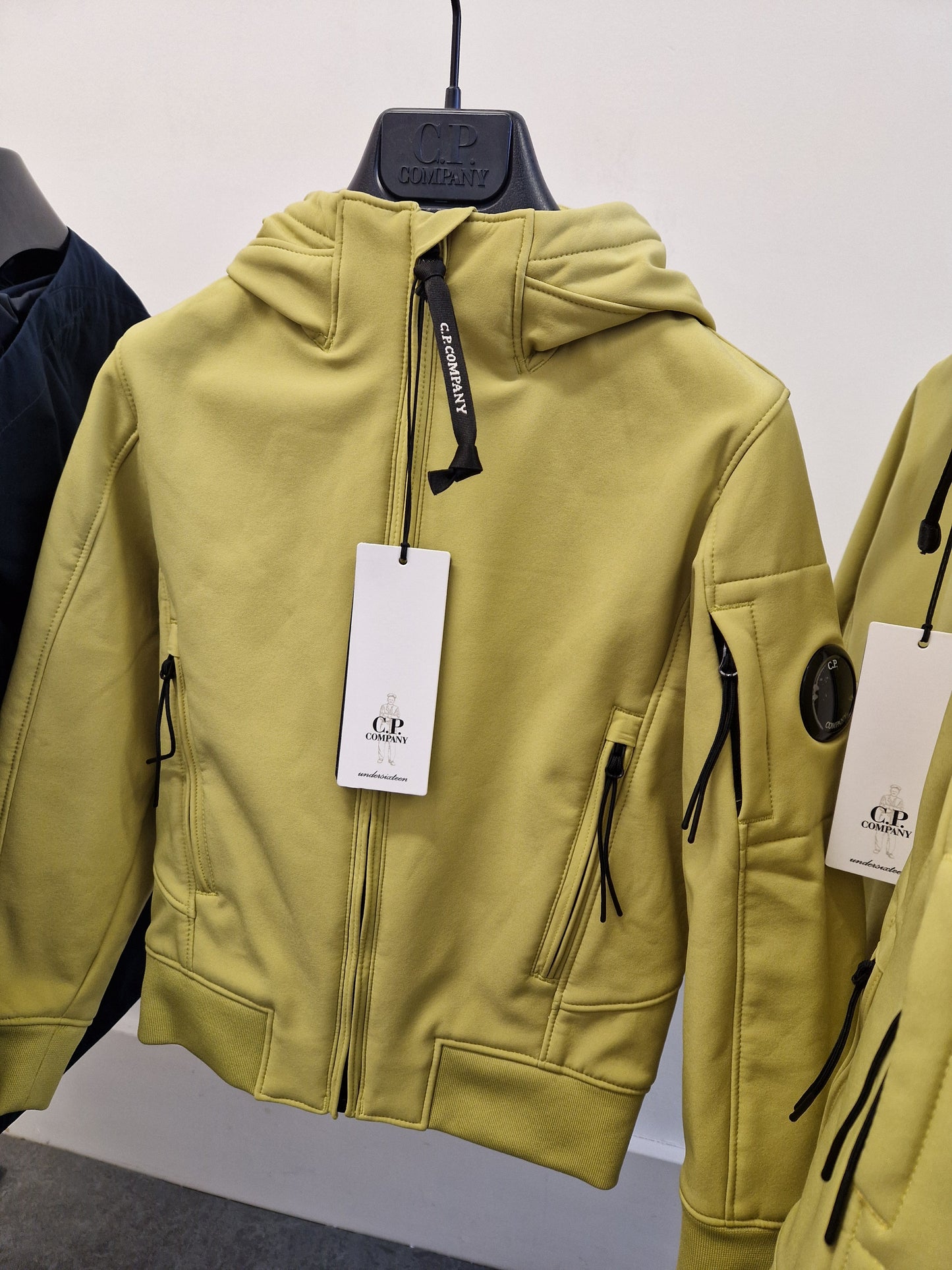 C.P. Company Junior Soft Shell Hooded Jacket - Golden Palm