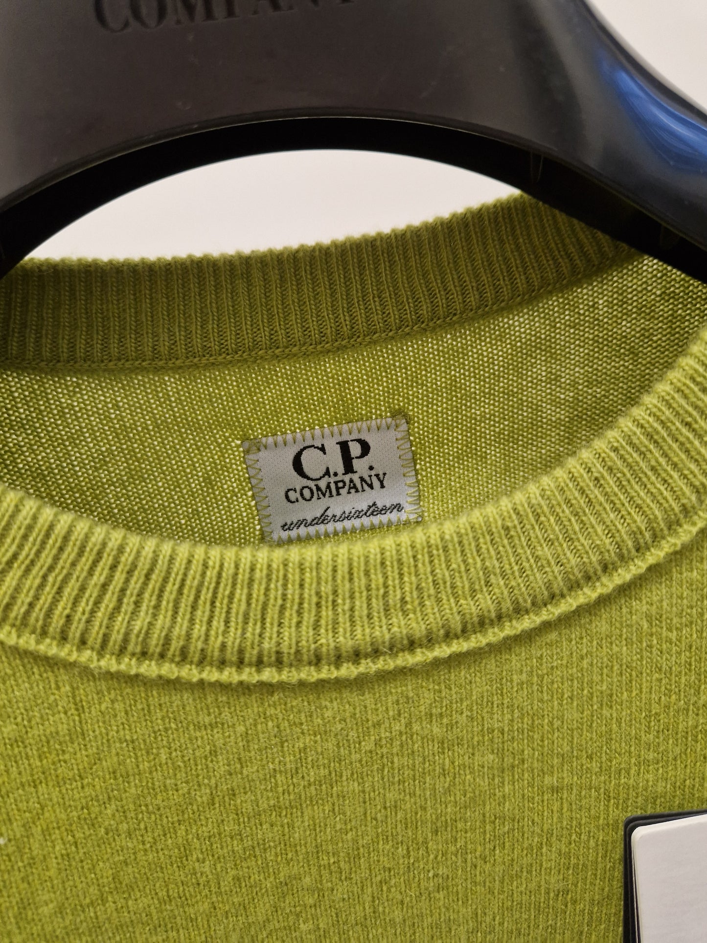 C.P. Company Junior Merino Wool Lens Knit - Golden Palm