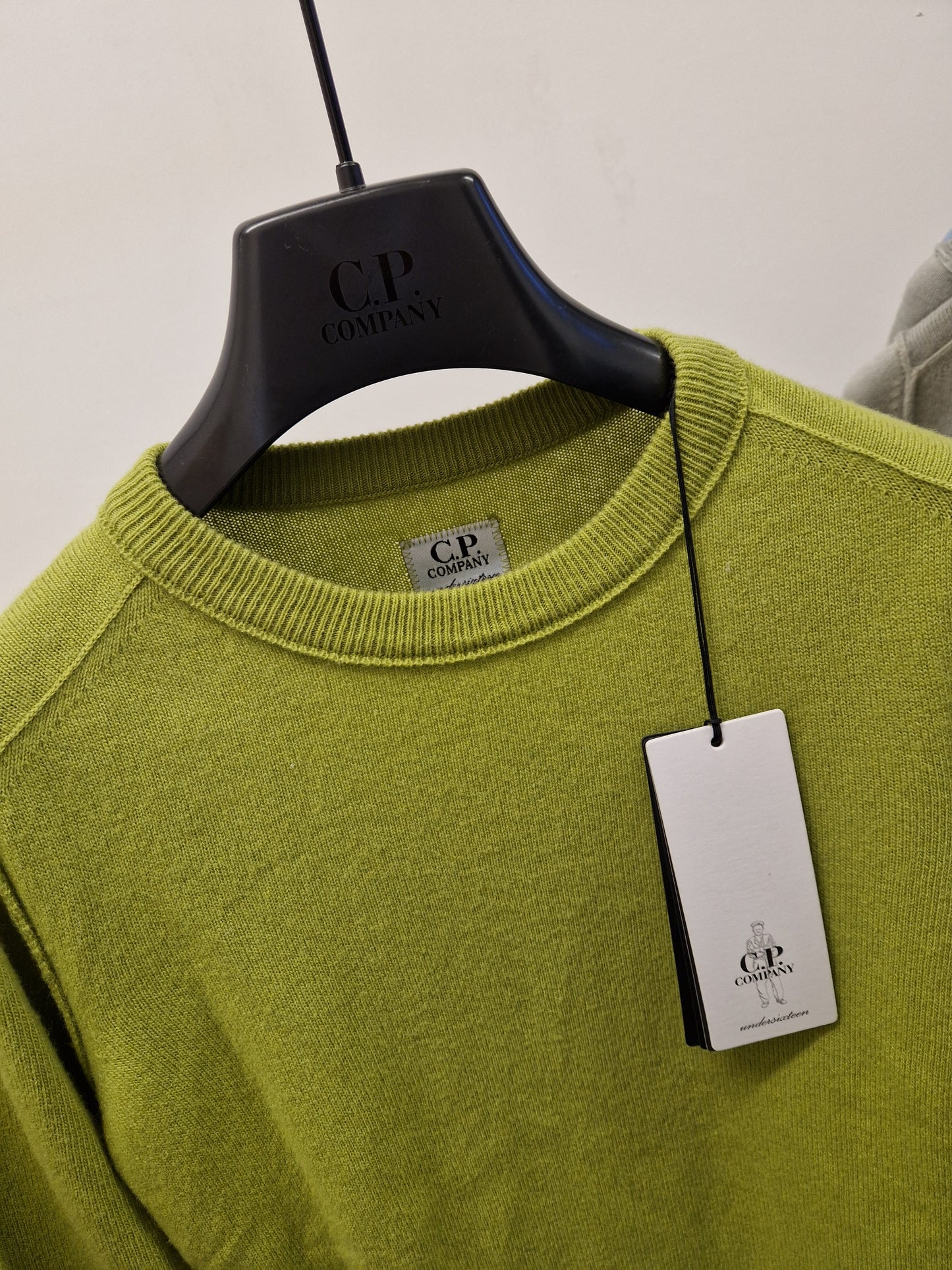 C.P. Company Junior Merino Wool Lens Knit - Golden Palm