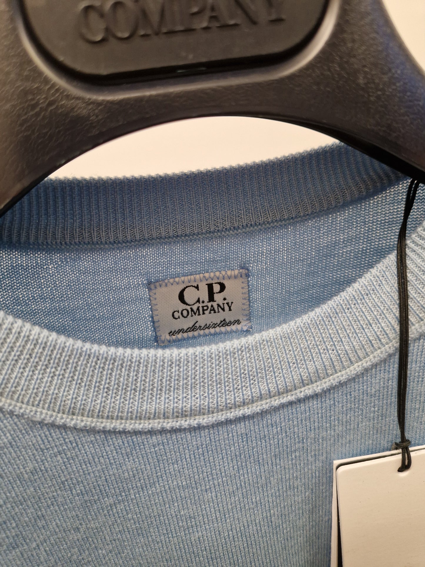 C.P. Company Junior Merino Wool Lens Knit - Blue