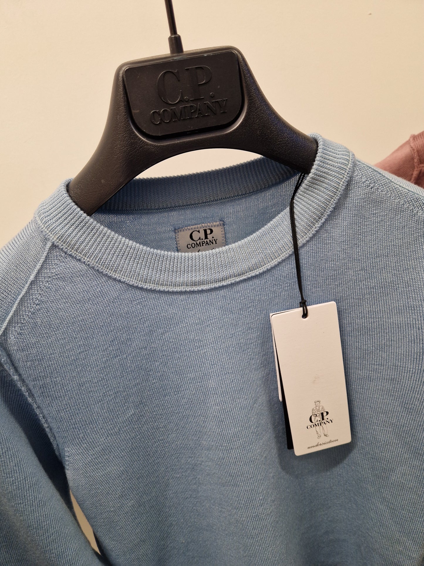 C.P. Company Junior Merino Wool Lens Knit - Blue