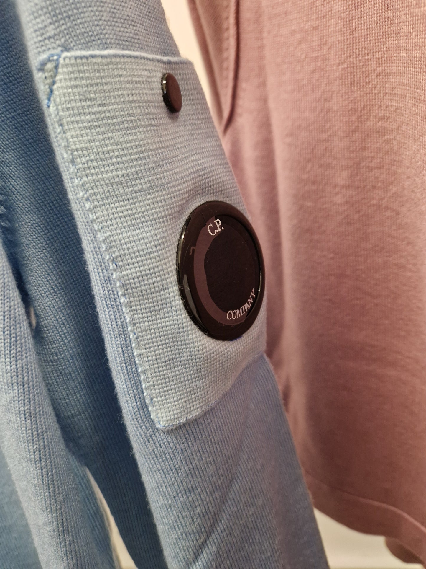 C.P. Company Junior Merino Wool Lens Knit - Blue