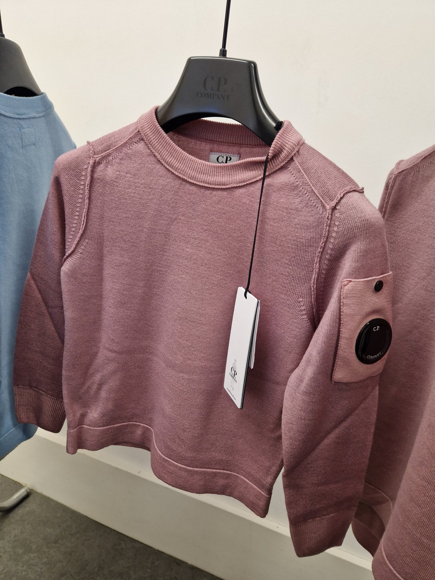 C.P. Company Junior Merino Wool Lens Knit - Rose Pink