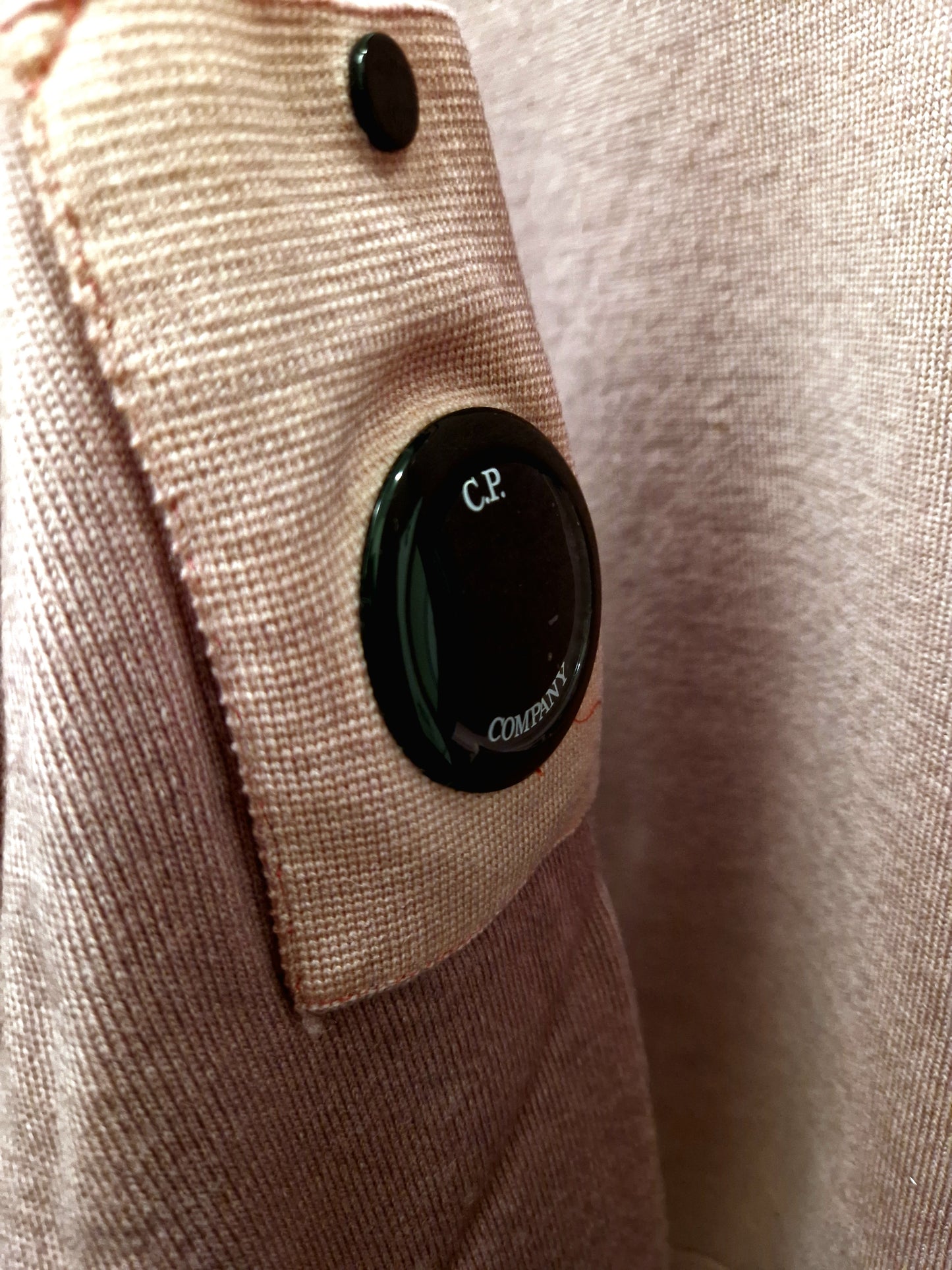 C.P. Company Junior Merino Wool Lens Knit - Rose Pink