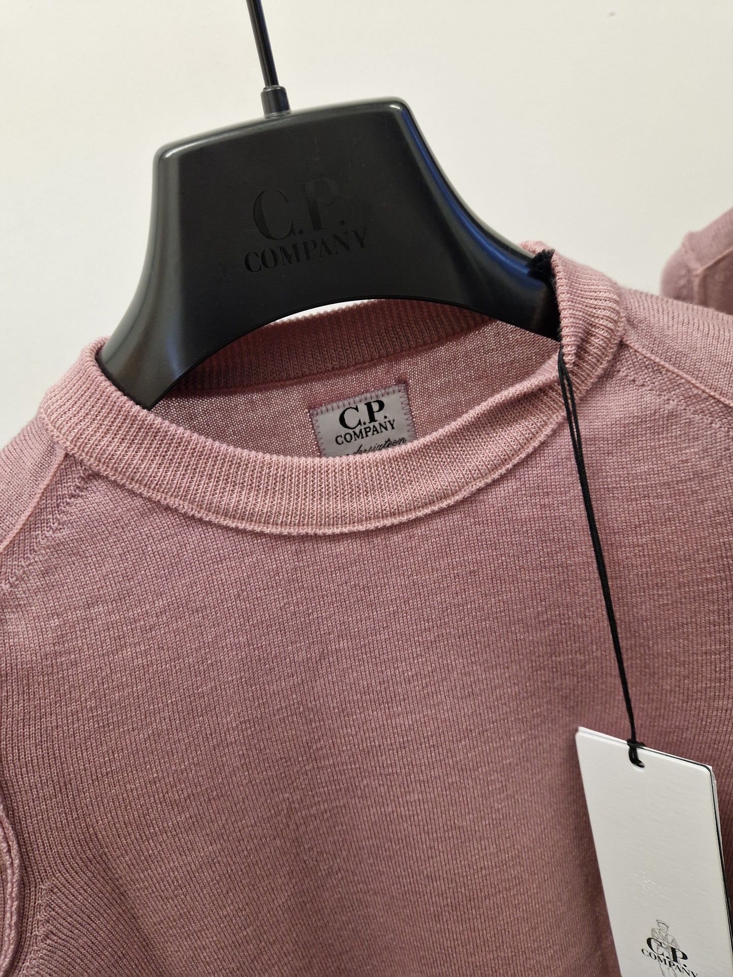 C.P. Company Junior Merino Wool Lens Knit - Rose Pink