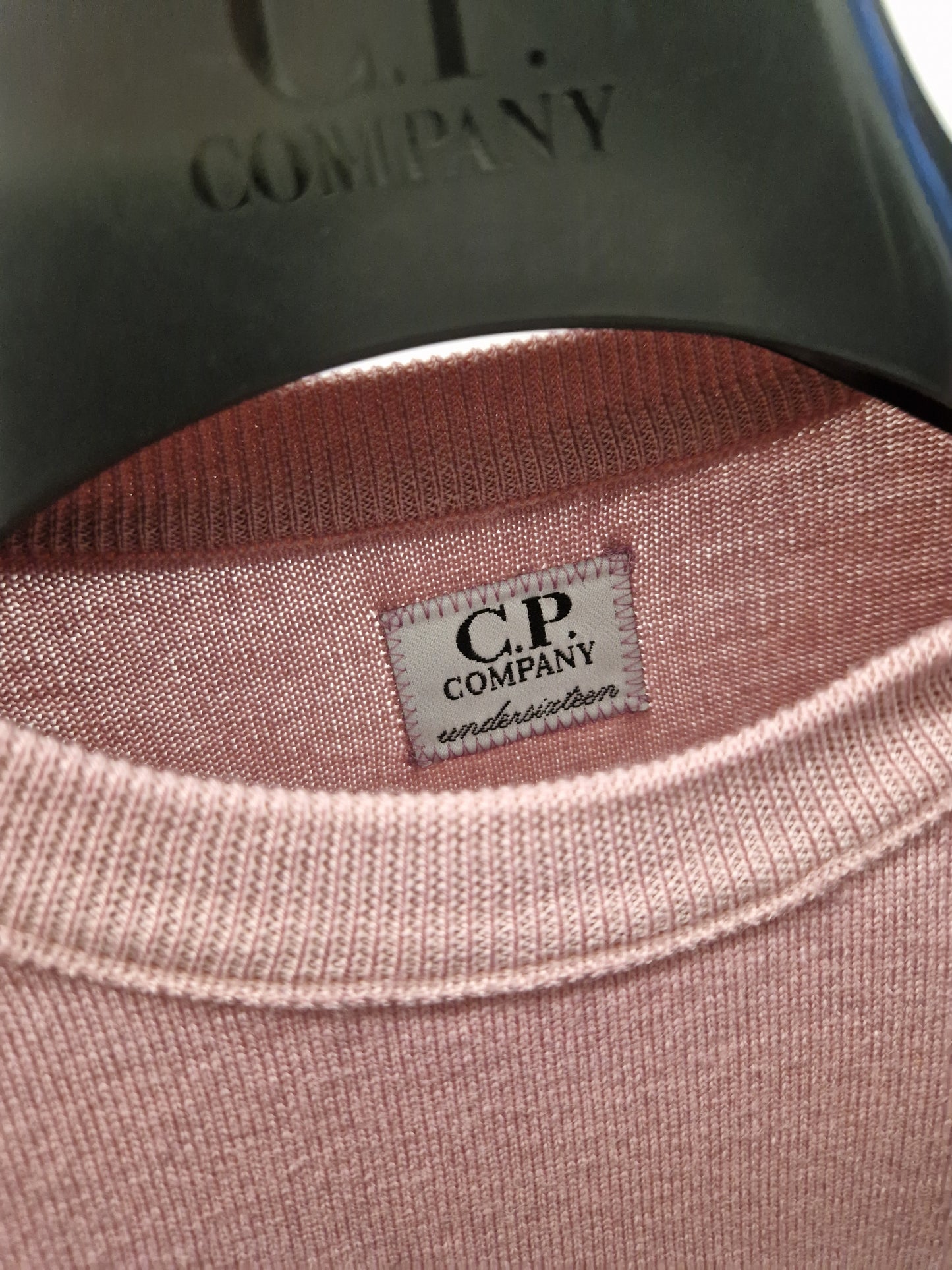 C.P. Company Junior Merino Wool Lens Knit - Rose Pink