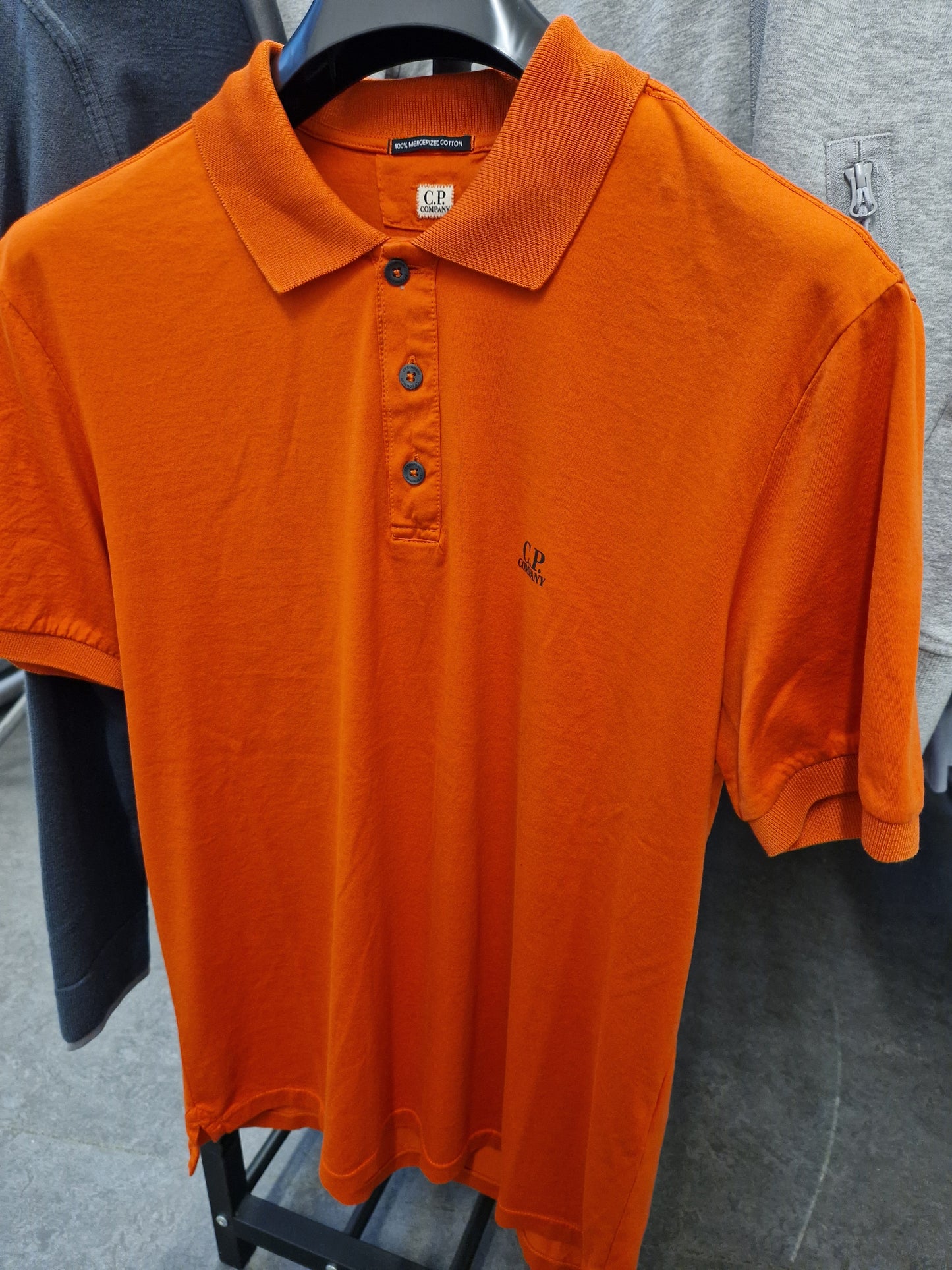 C.P. Company Mercerized Polo Shirt - Harvest Pumpkin