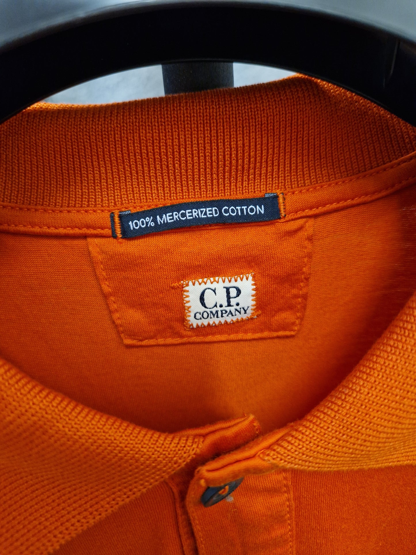 C.P. Company Mercerized Polo Shirt - Harvest Pumpkin