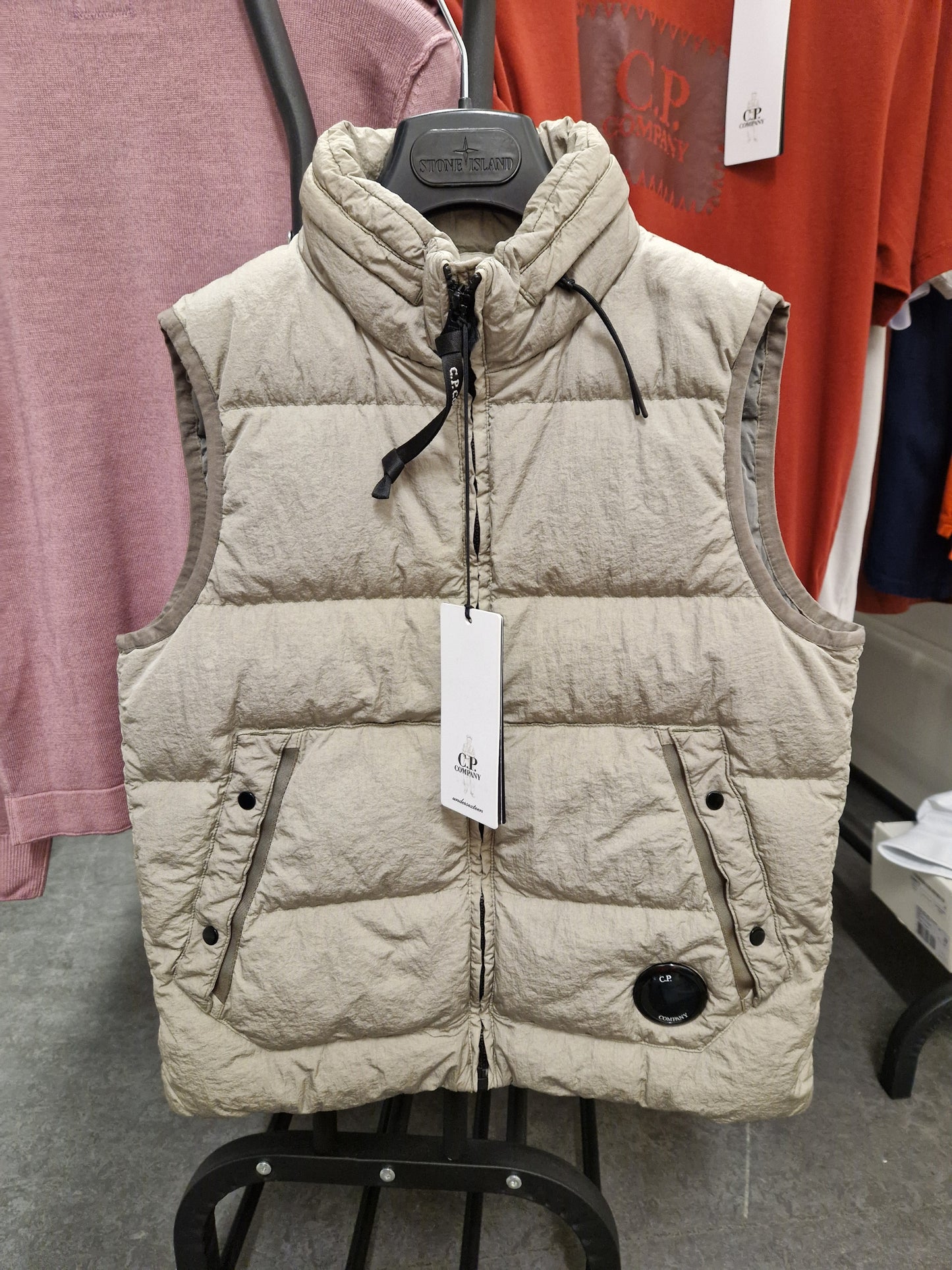 C.P. Company Junior Padded Gilet - Silver Sage