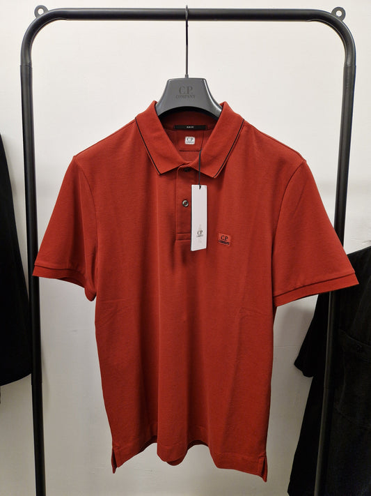 C.P. Company Slim Fit Polo Shirt - Red