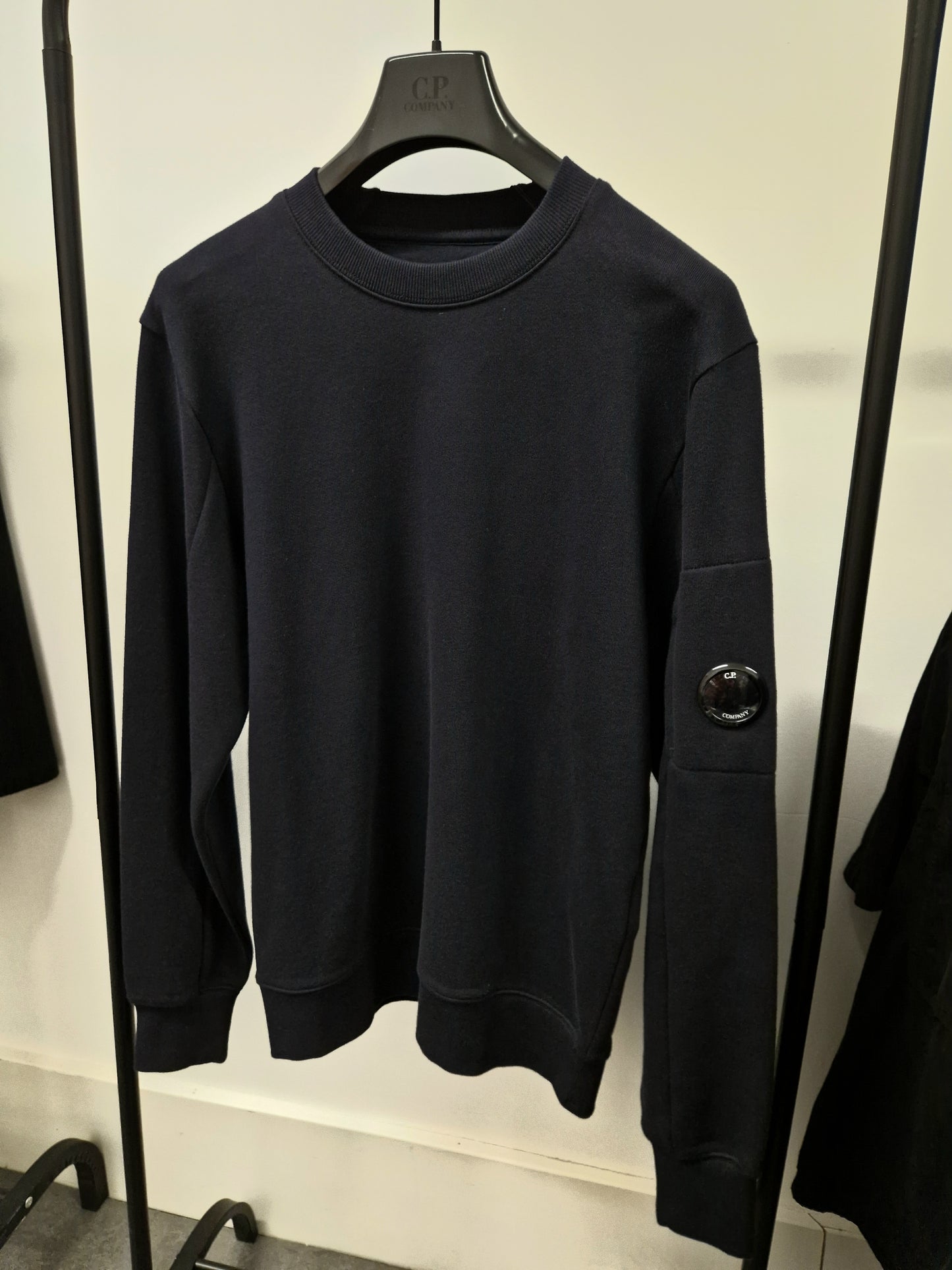 C.P. Company Diagonal Raised Sweatshirt - Navy Blue