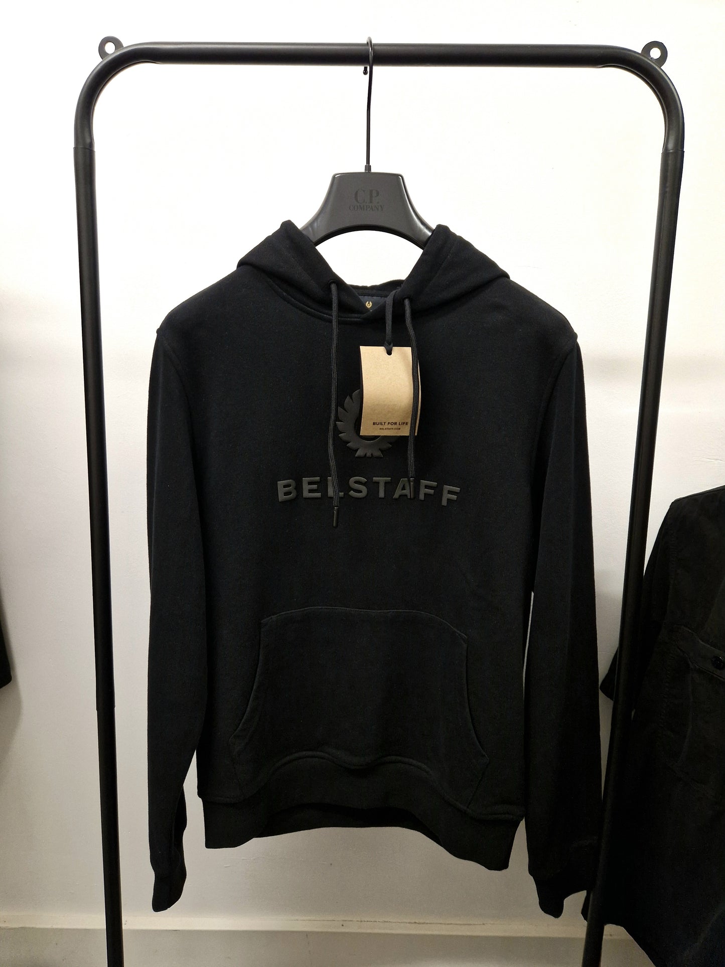 Belstaff Signature Logo Hooded Sweatshirt - Black
