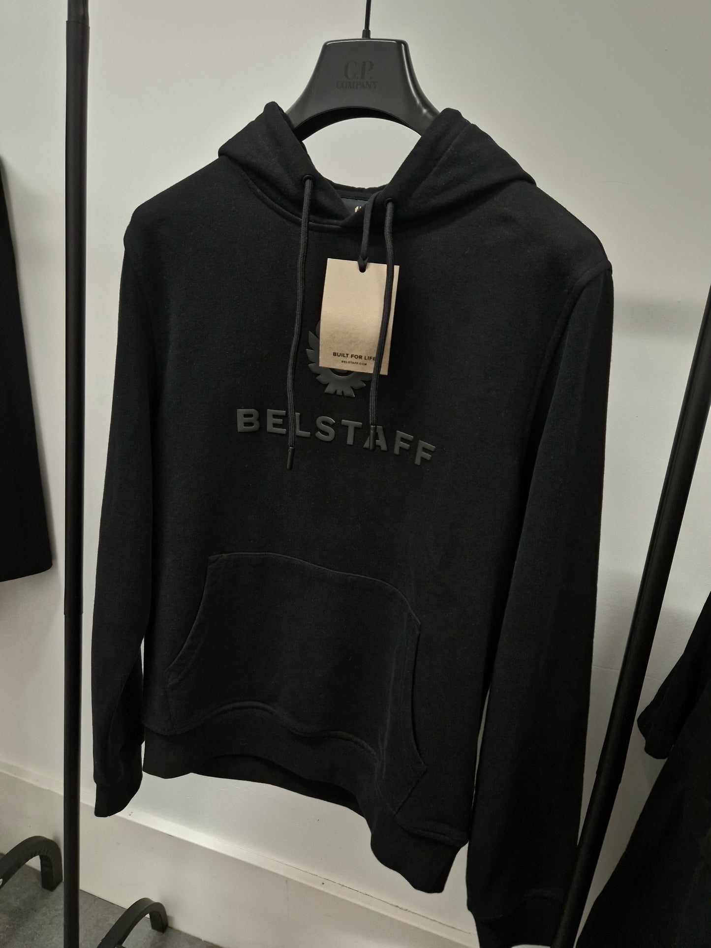 Belstaff Signature Logo Hooded Sweatshirt - Black