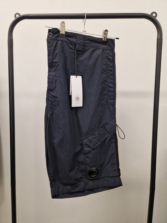 C.P. Company Flatt Nylon Cargo Shorts - Navy Blue