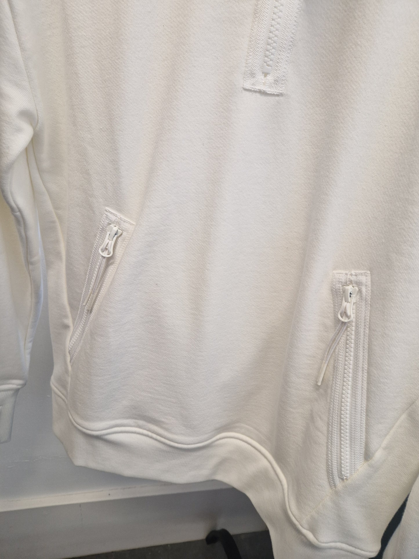 C.P. Company 1/4 Zip Sweatshirt - White