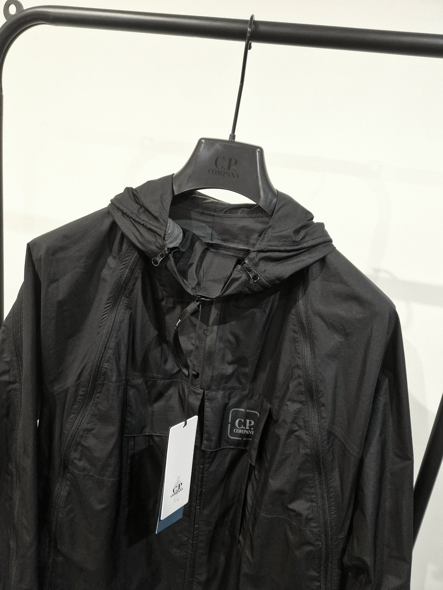 C.P. Company Pertex Hooded Jacket - Black