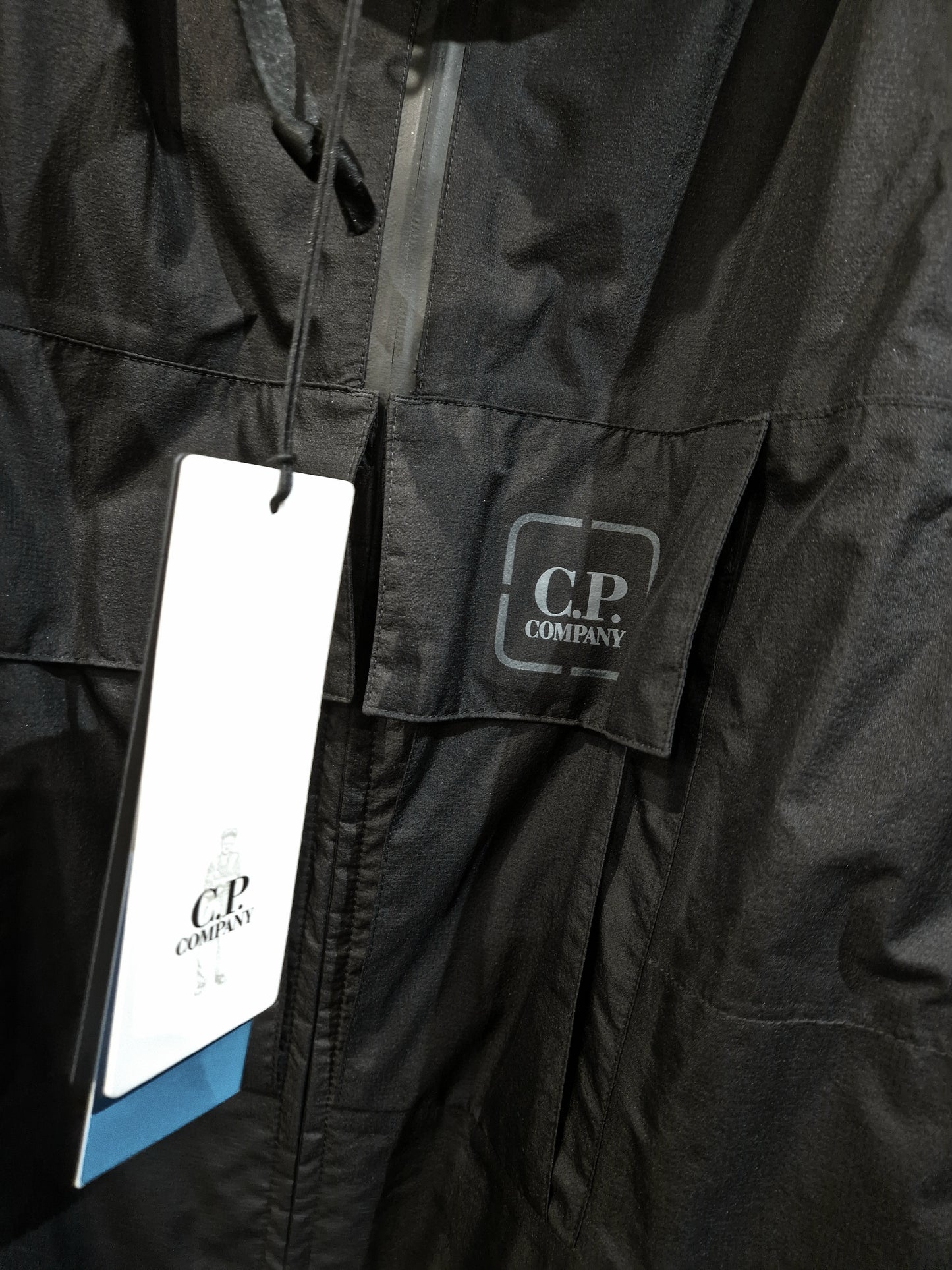 C.P. Company Pertex Hooded Jacket - Black