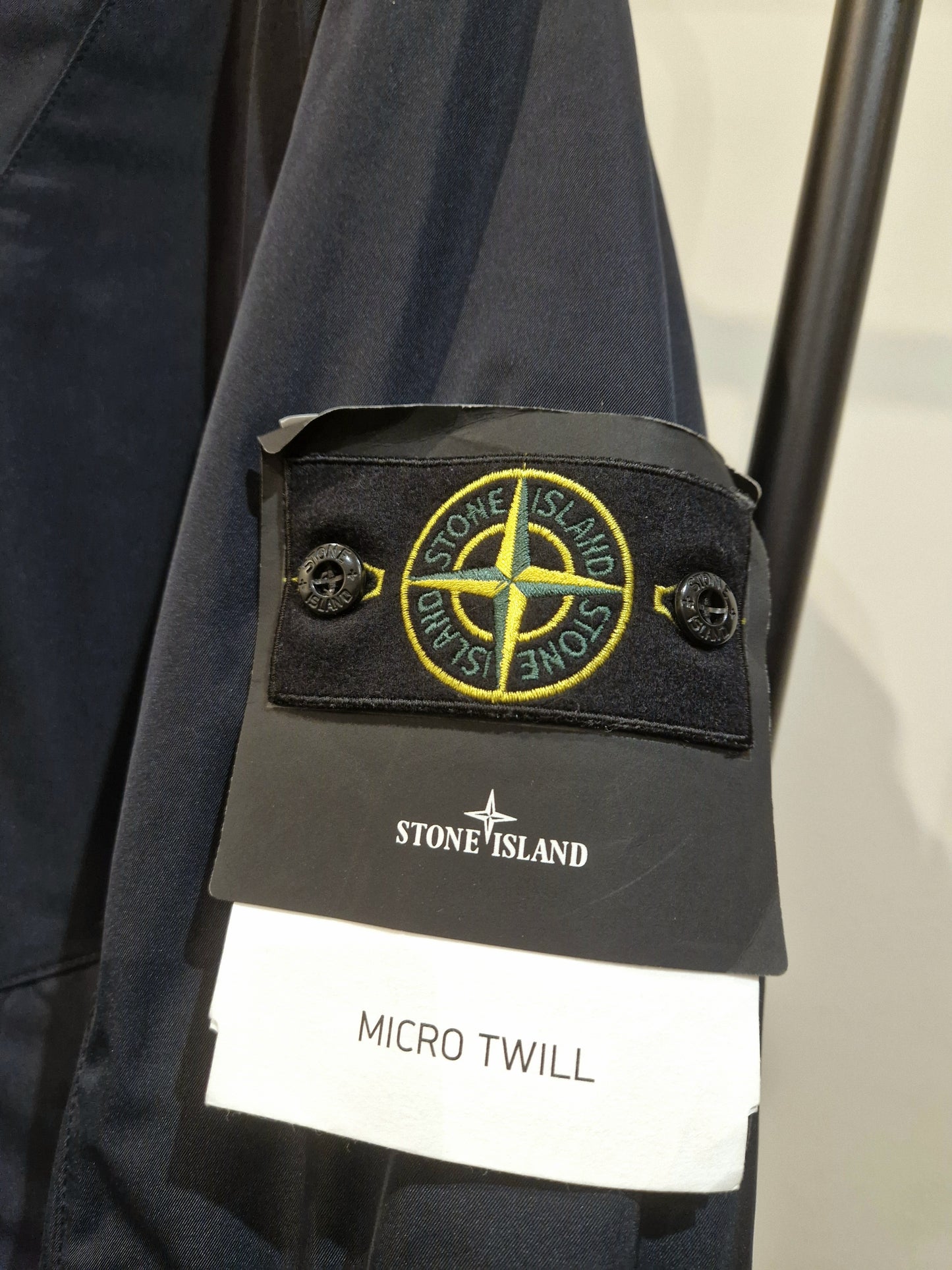 Stone Island Micro Twill Hooded Jacket - Navy Blue