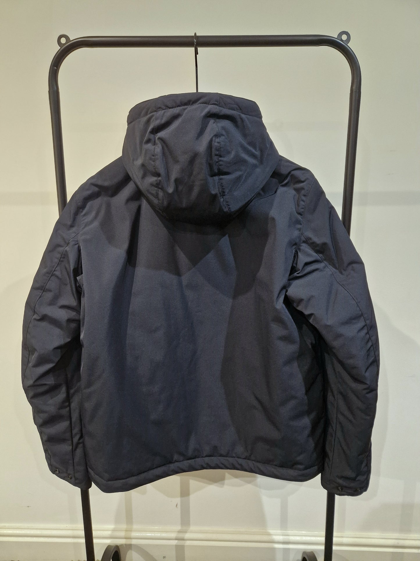 Stone Island Micro Twill Hooded Jacket - Navy Blue