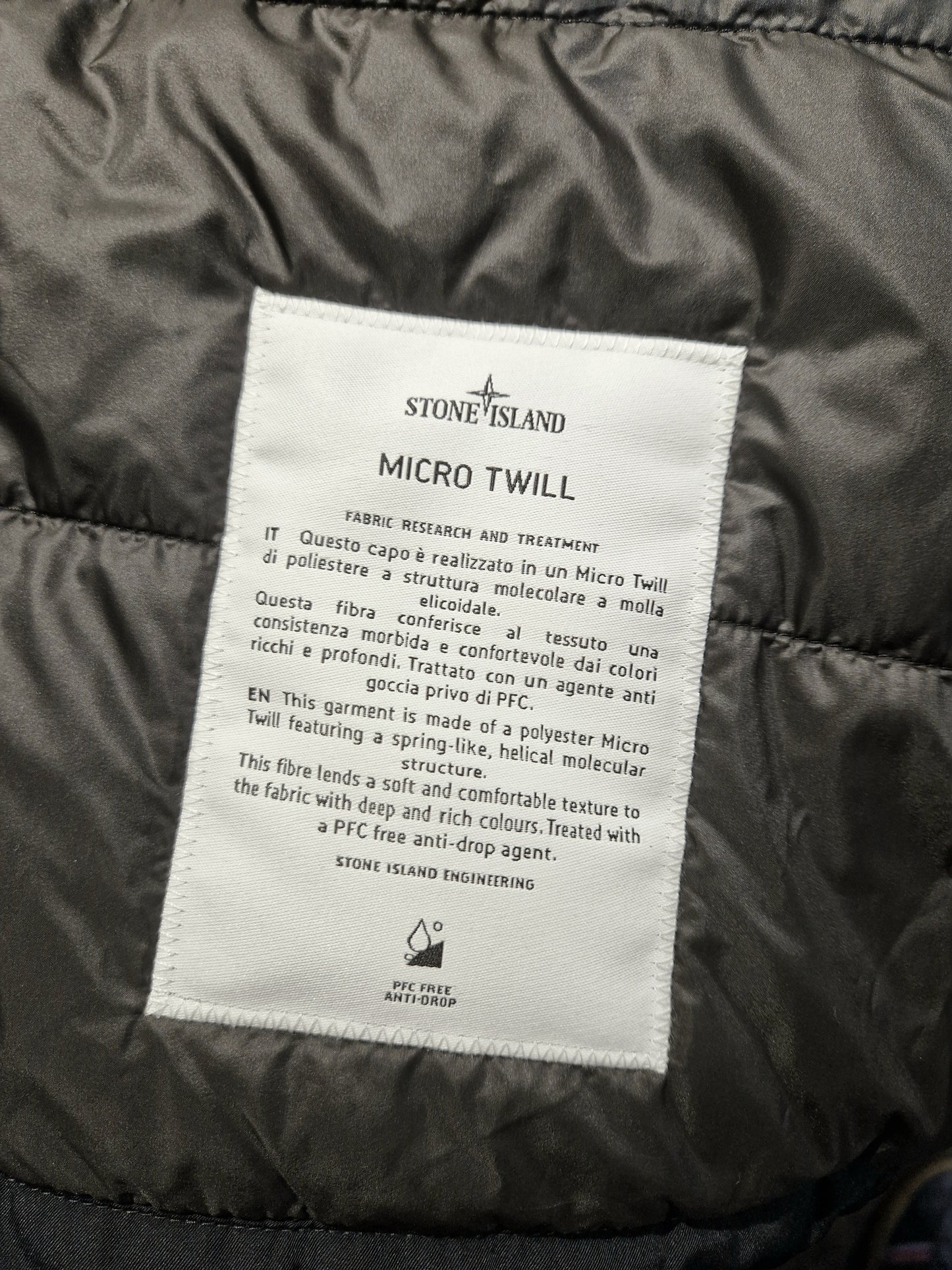 Stone Island Micro Twill Hooded Jacket - Navy Blue