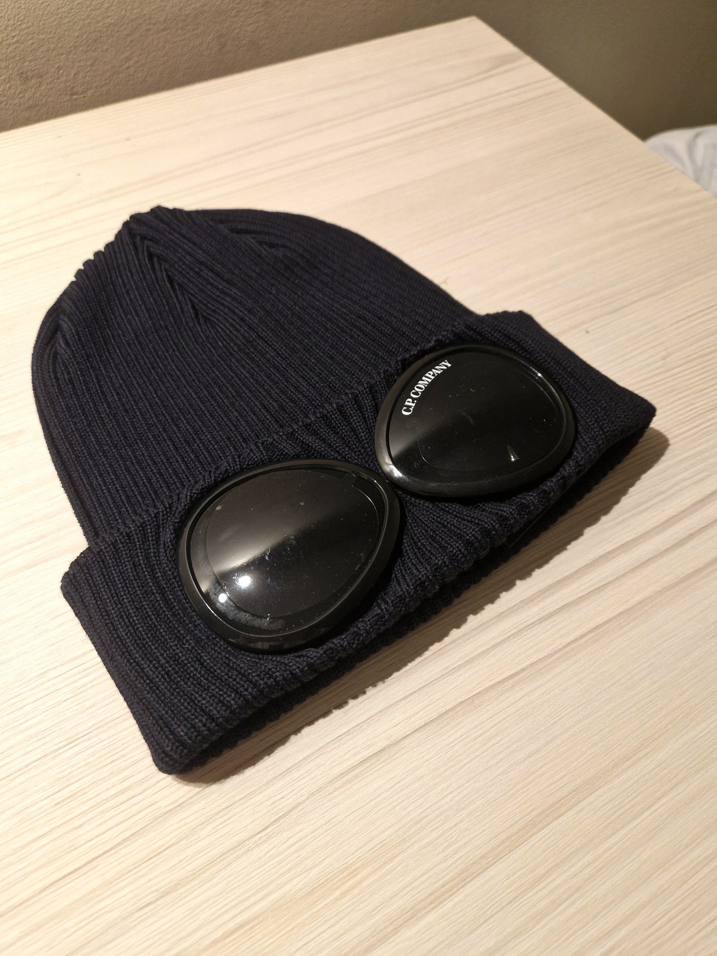 C.P. Company Goggle Beanie - Navy Blue