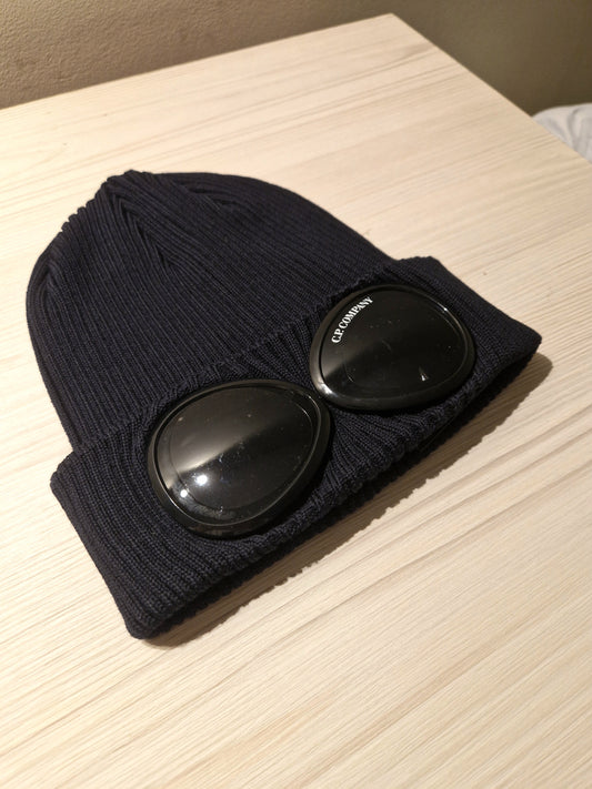 C.P. Company Goggle Beanie - Navy Blue