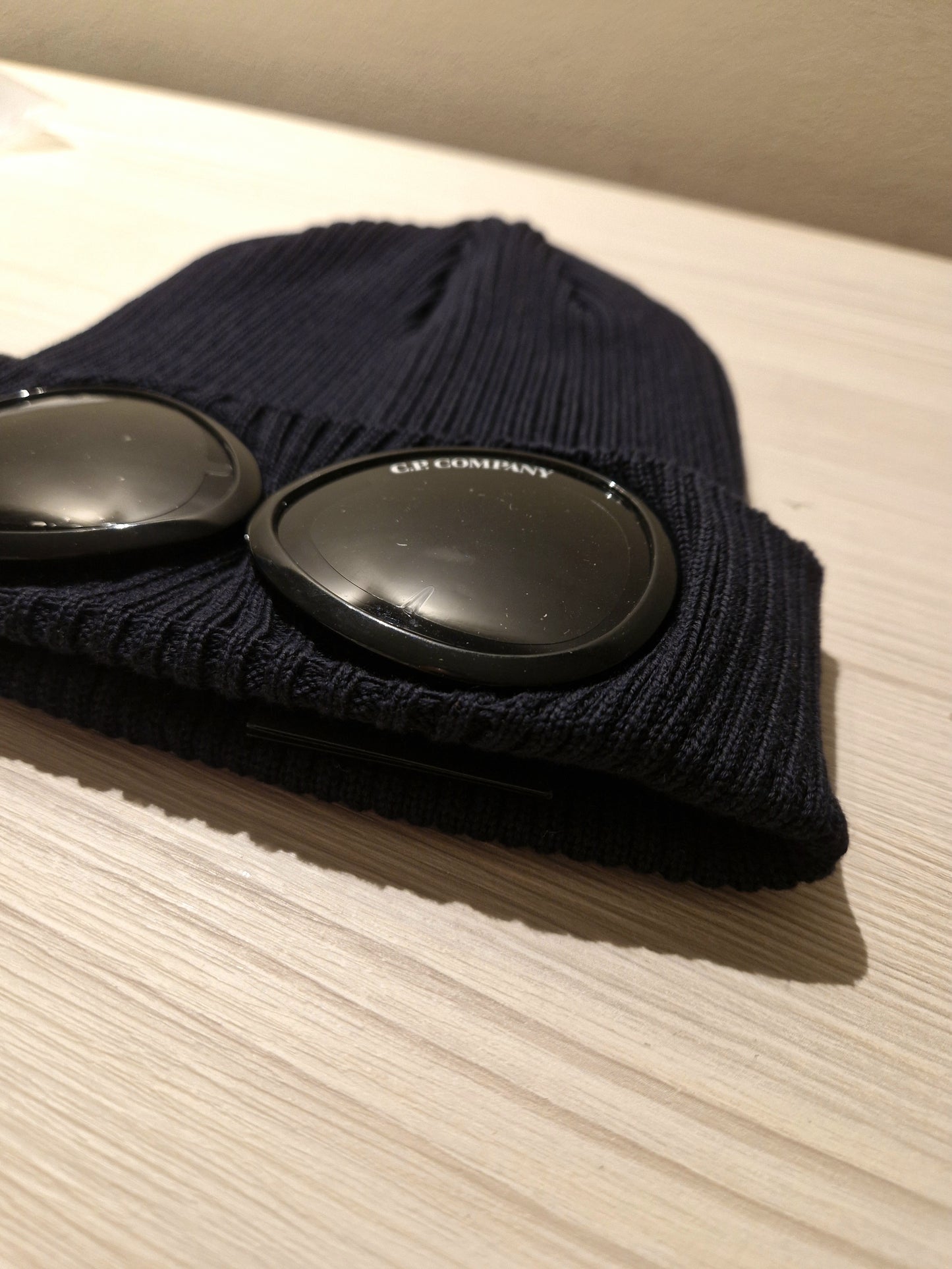 C.P. Company Goggle Beanie - Navy Blue