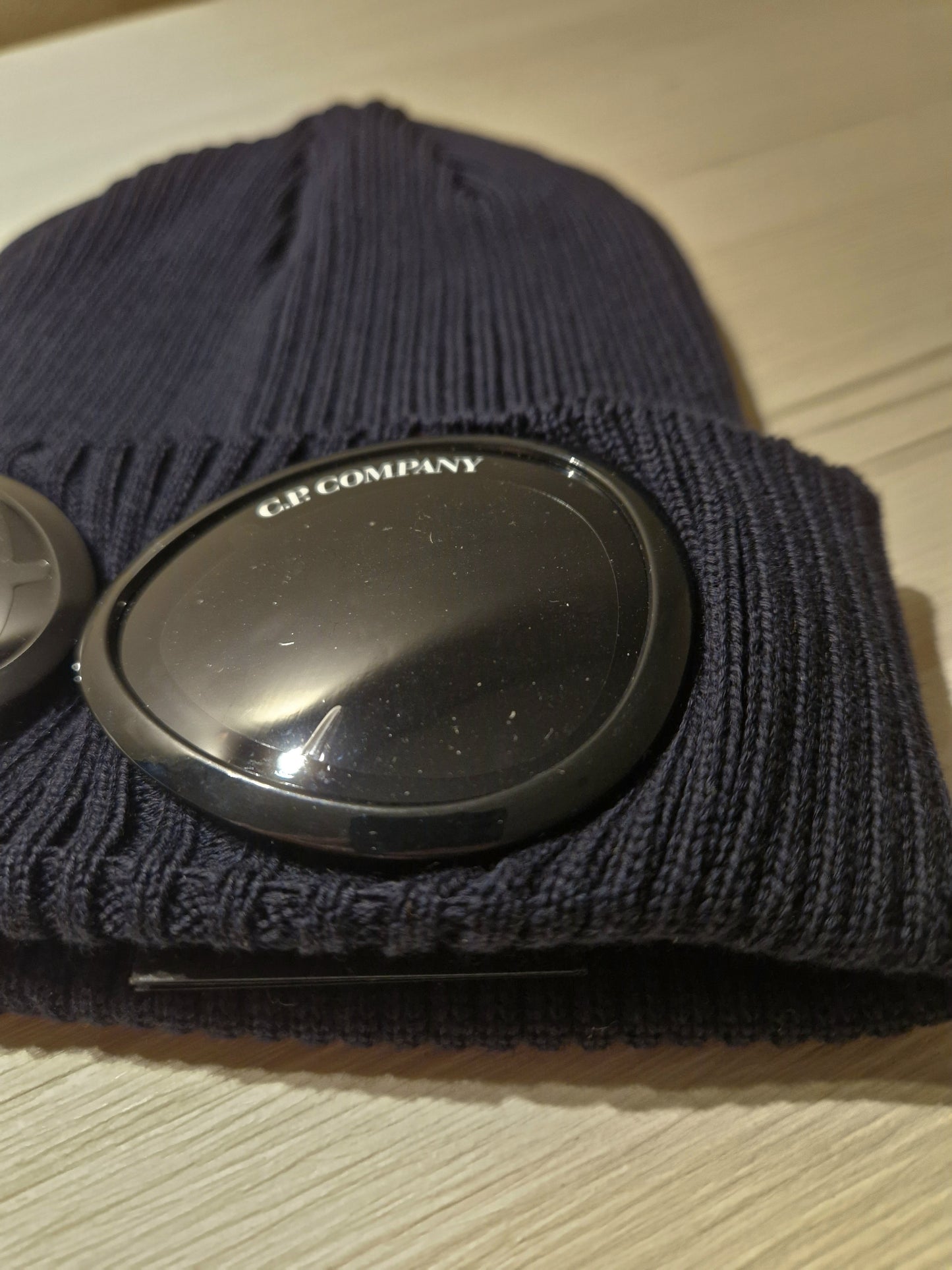 C.P. Company Goggle Beanie - Navy Blue
